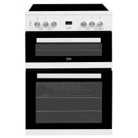 Beko EDC633W 60cm Double Oven With Ceramic Hob